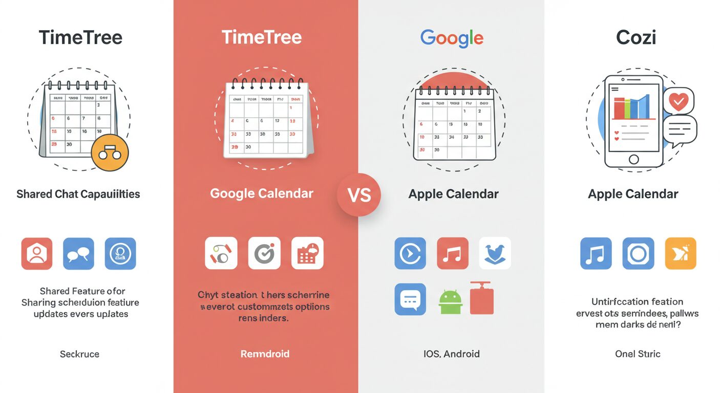 家族でTimeTreeのカレンダーを共有しているイメージ3