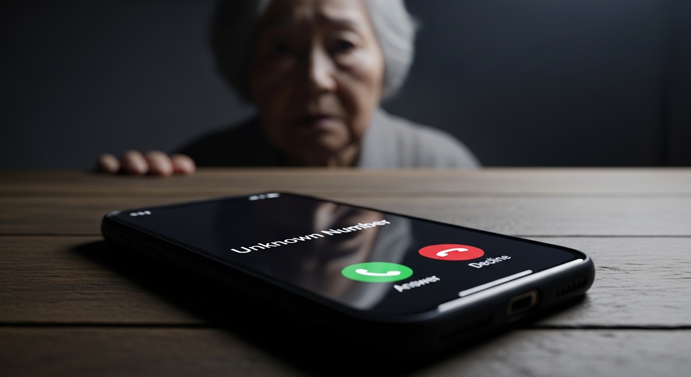 知らない番号の恐怖イメージ