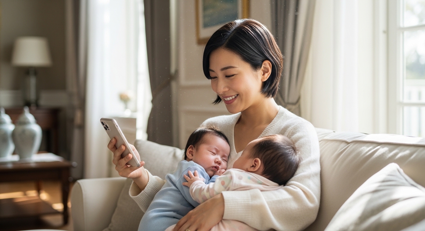 安心してスマホを利用しているイメージ