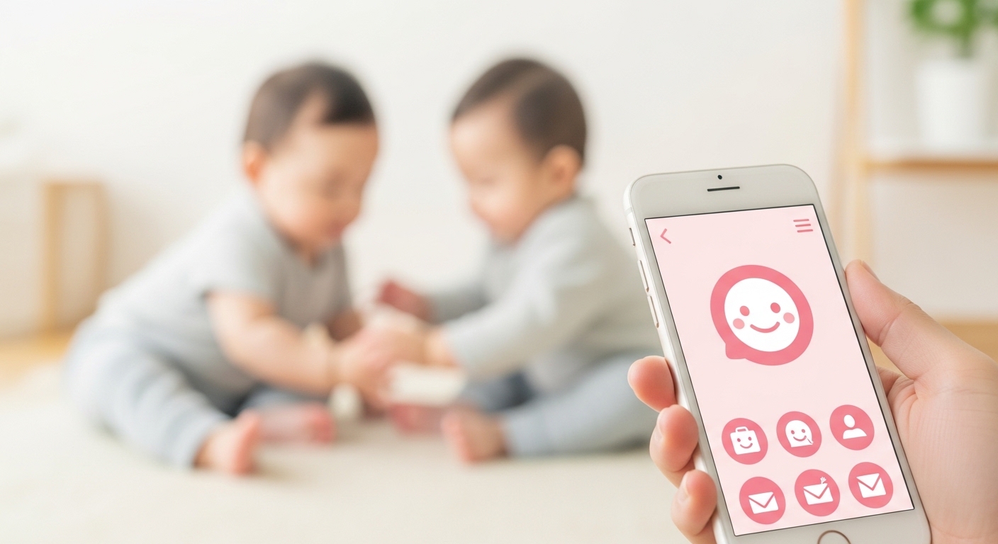 アプリを利用しているイメージ