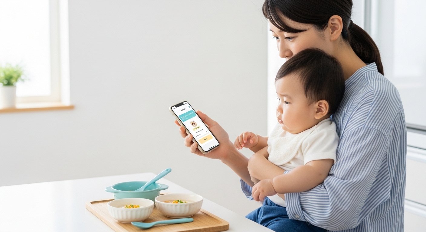 アプリを活用しているイメージ
