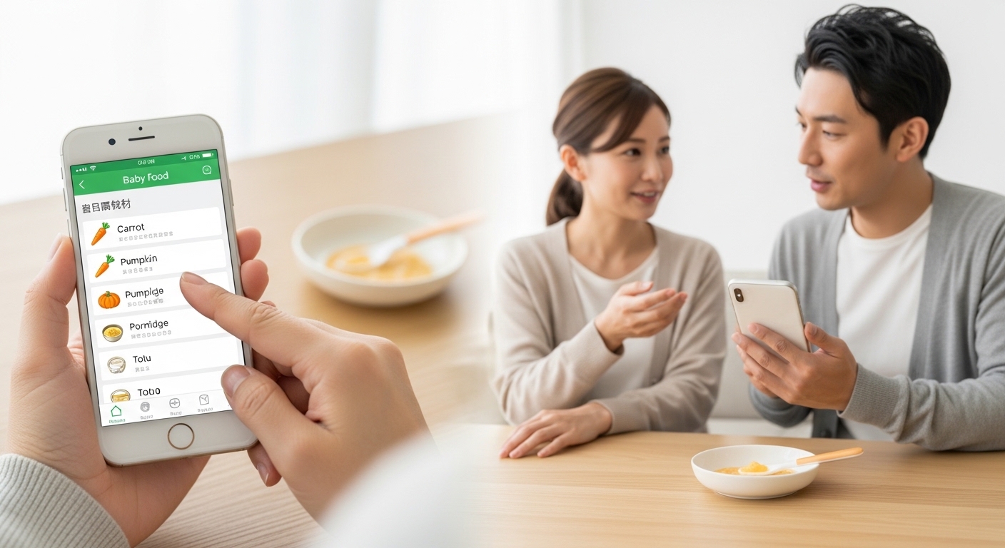 家族とアプリを共有しているイメージ